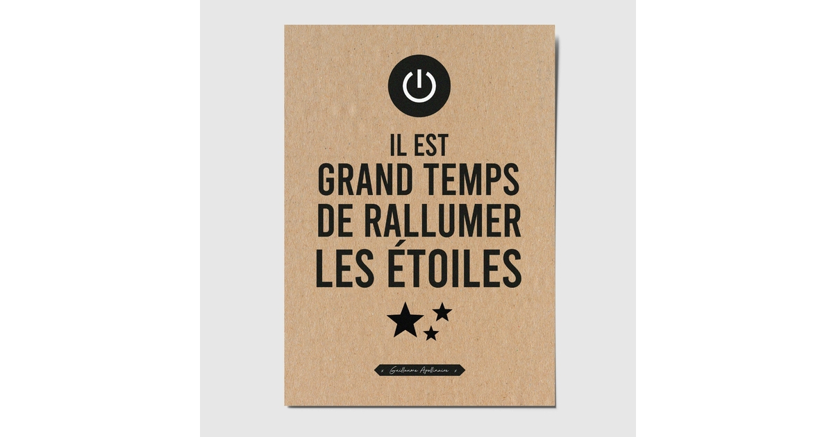 Carte citation rallumer les étoiles